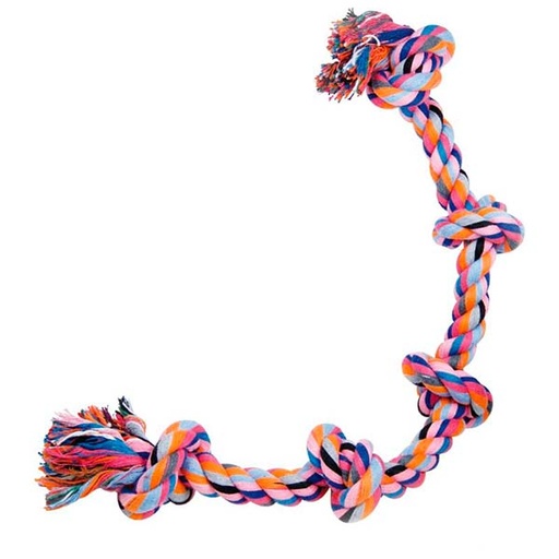 [015230] MORDEDOR DE CUERDA 5 NUDOS 90cm