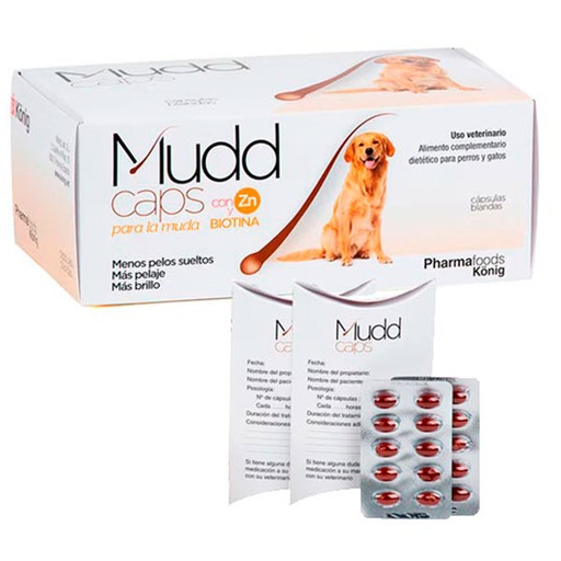 [N-1023] Mudd caps 240cp. Para la muda. Con Zn, Biotina