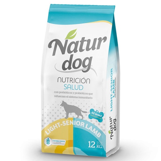 [X0041] NATURDOG LIGHT-SENIOR LAMB 12KG