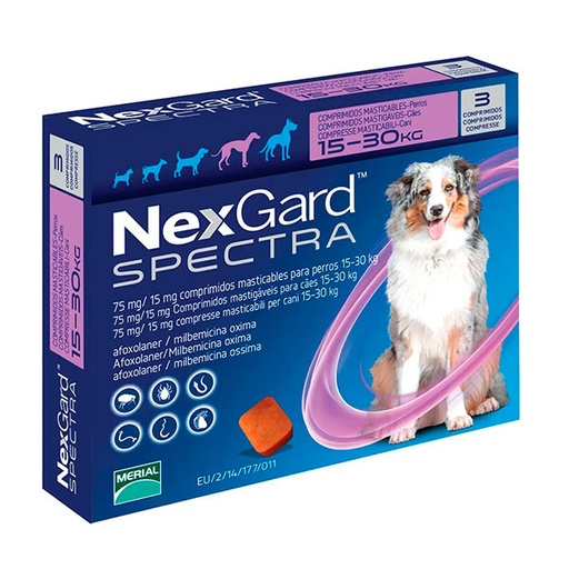[161439] NEXGARD SPECTRA 15-30KG 3comp