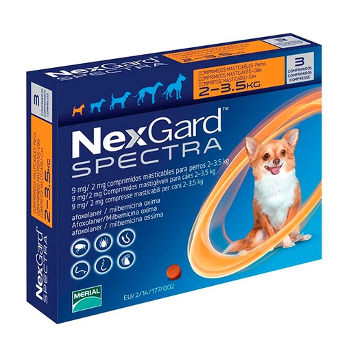 [161437] NEXGARD SPECTRA 2-3,5KG 3comp