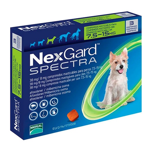 [161518] NEXGARD SPECTRA 7,5-15KG 3comp
