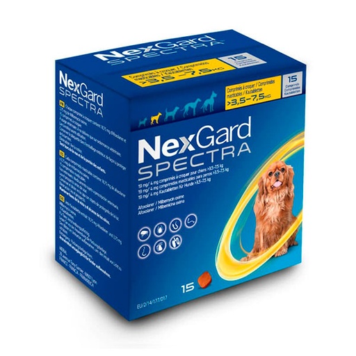 [150491] NEXGARD SPECTRA S 3,5-7,5KG 15comp