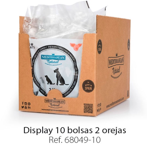 [68049-10] OREJAS DE CERDO 2ud x (10 Bolsas)