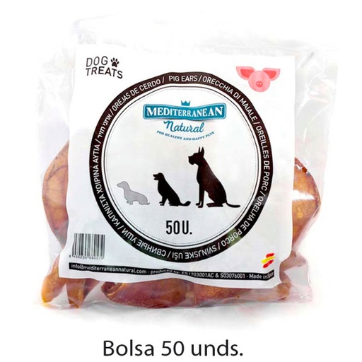 [68042] OREJAS DE CERDO 50ud x (5 bolsas)