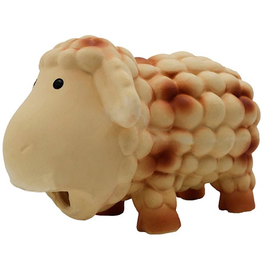 [WORJP1738] OVEJA EN LATEX PARA PERRO 17,5CM