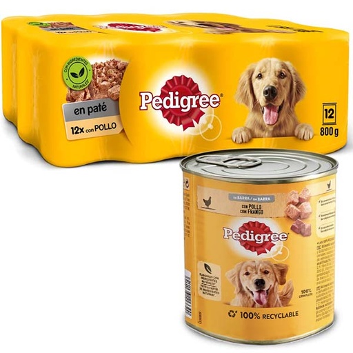 [103348] PEDIGREE LATA POLLO 12x800gr