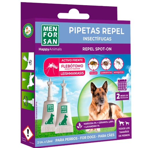[54109MFP337] PIPETA ANTIINSECTOS MARGOSA 2ud (Perro)