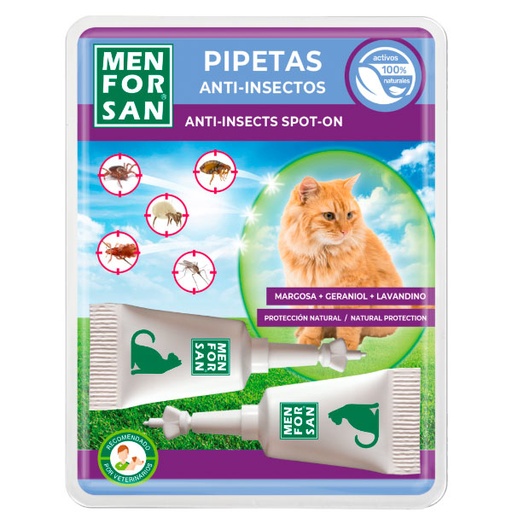 [54118MFG064] PIPETAS ANTIINSECTOS MARGOSA (Gatos) 2ud