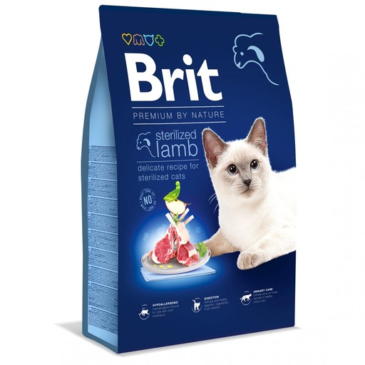 [BR0393] Premium Cat Sterilised lamb 8kg