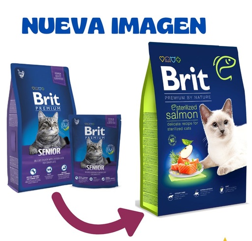 [BR0394] Premium Cat Sterilised Salmon 1,5kg
