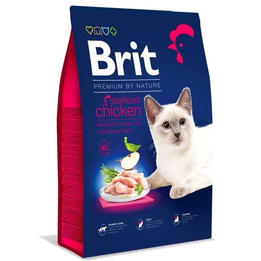 [BR0387] Premium Cat Sterilised pollo 8kg