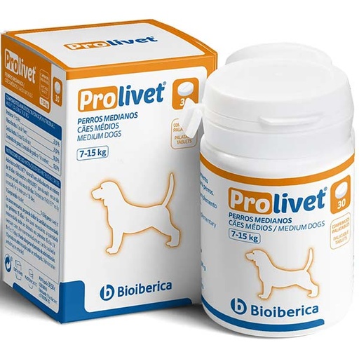[F115300] PROLIVET PERROS MEDIANOS - 30 comprimidos