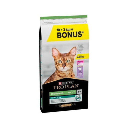 [12524389] PROPLAN Gato STERILISED Pavo 10+2kg (jirafa)