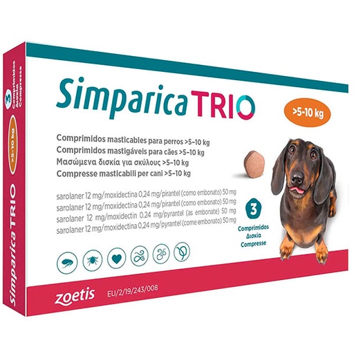 [E00873] SIMPARICA TRIO 5-10KG 3 COMP.