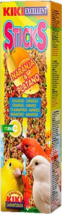 [K3130] STICKS CANARIOS NARANJA-PLATANO 10x2ud