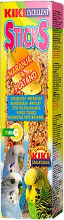 [K3133] STICKS PERIQUITOS NARANJA-PLATANO 10x2ud