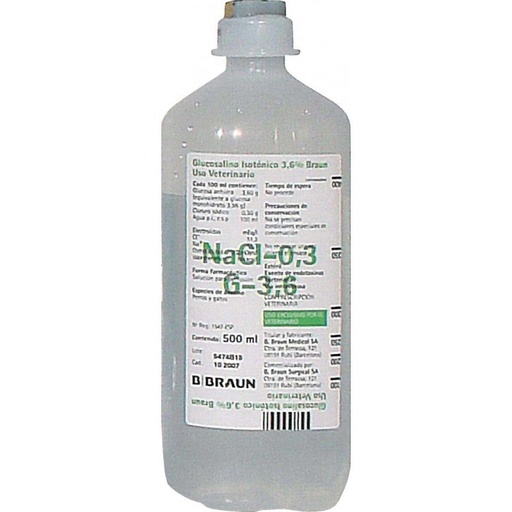 [E01141] SUERO GLUCOSALINO ISOTONICO 3.6% 1000ML