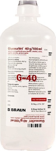 [E001411] SUERO GLUCOSAVET 40% BRAUN 500ML