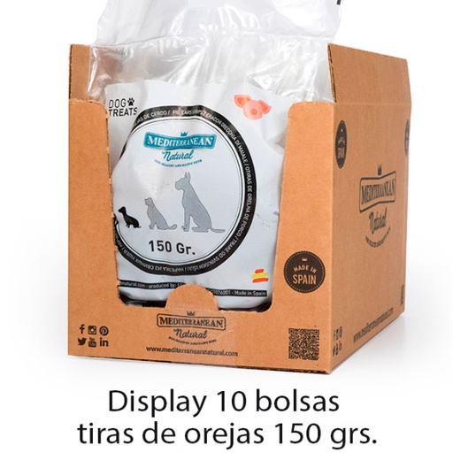 [68088-10] TIRAS DE OREJA DE CERDO 10x150gr