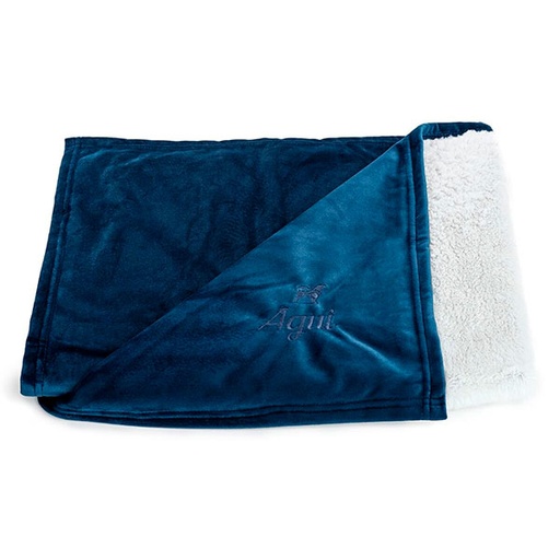 [AG10111] VELVET MANTA 120x80cm Midnight Azul