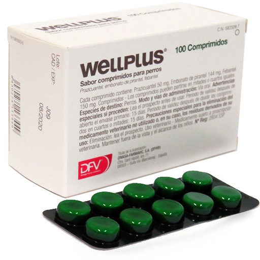 [1100201ESP] WELLPLUS COMPR. MAST. PERROS 100COMP