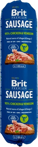 [BR0377] WET EMBUTIDO Pollo y Venado 12x800 gr