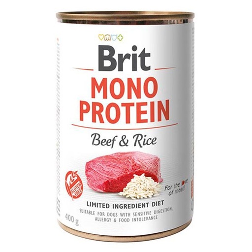 [BR0210] Wet Mono Protein BEEF y Arroz (6x400gr)
