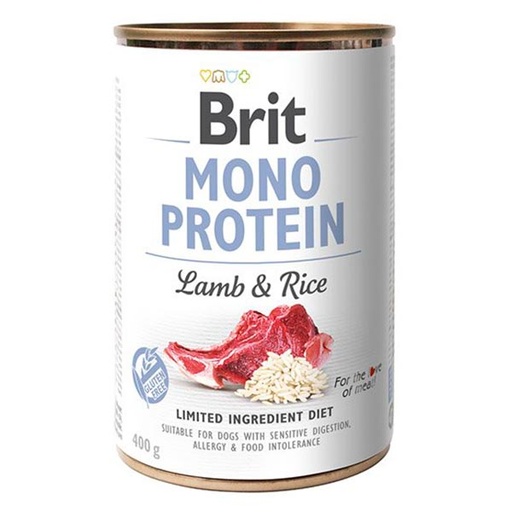 [BR0209] Wet Mono Protein Lamb y Arroz (6x400gr)