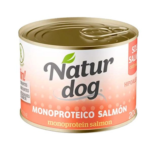 [W0001] WET NATURDOG MONOPROTEICO SALMON 6x200GR