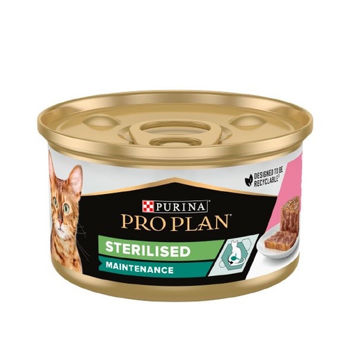 [12601013] WET PROPLAN CAT STERILISED Salmon 24x85g