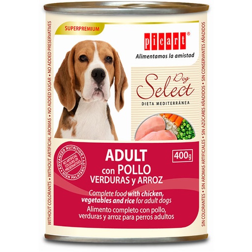 [01819404] WET SELECT ADULT Pollo 6x400GR