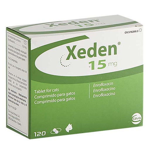 [F31110N] XEDEN 15 MG -perro y gato- 120 comp