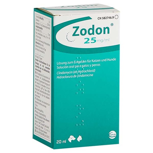 [F22311C] ZODON 20 ML ORAL perro y gato - 25mg/ml