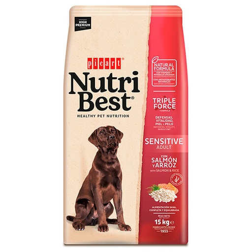 [01418015] NUTRIBEST SENSITIVE Salmon y arroz 15KG
