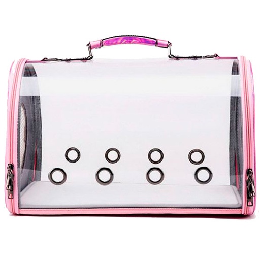 [WXB-055] BOLSO TRANSPARENTE ROSA (43x24x28)