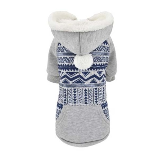 [305X-PL/PE52965] SUDADERA CON CAPUCHA Y BORREGUITO LITHOS 20CM