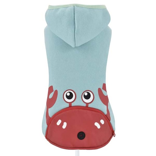 [305X-PL/PE53001] _SUDADERA CON CAPUCHA Y PORTA BOLSAS CANGREJO 40CM