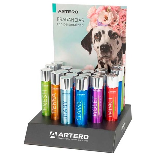 [H743] ARTERO EXPOSITOR PERFUMES 18 UDS.