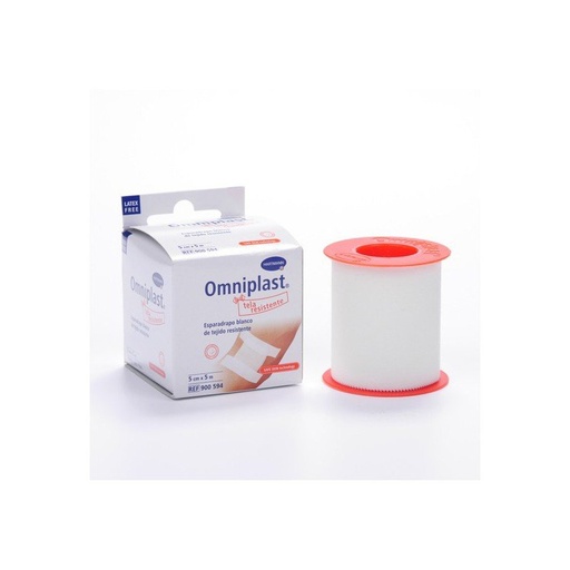 [E001901] ESPARADRAPO TELA 5x5 OMNIPLAST BLANCO