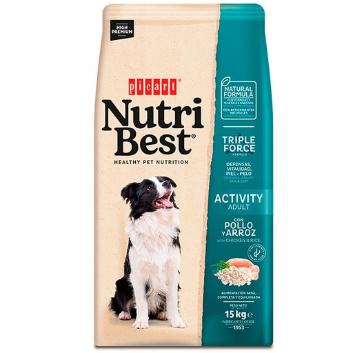 [01412615] NUTRIBEST ACTIVITY Pollo y Arroz 15KG
