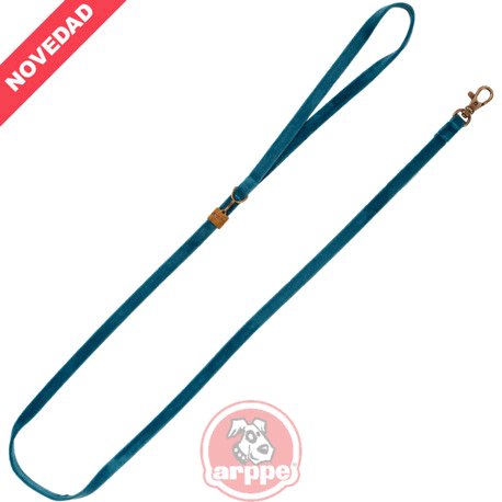 [195581010007] CORREA TERCIOPELO BAVIERA COLOR AZUL PLOMO