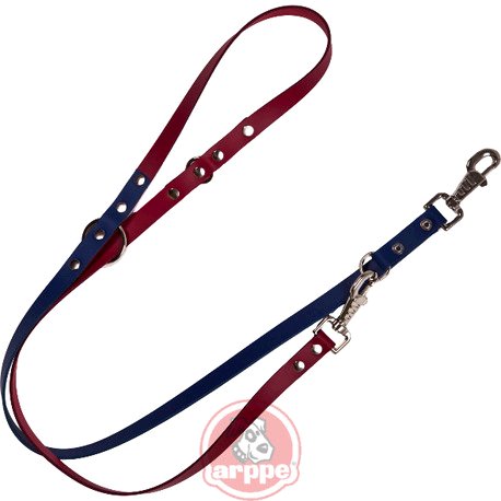 [218701819112] CORREA MULTIP. CUERO PUZZLE GRA/AZ