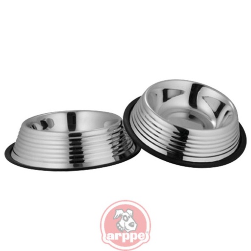 [1504011590] COMEDERO INOX. ONDAS 700 ML.