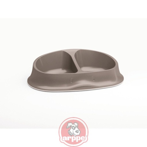 [1529002508] COMEDERO ANTI. CHIC DOBLE 0,25X0,25L GRIS