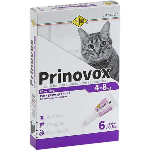 [FA5462] PRINOVOX GATO GRANDE 6x0.8 ML 4-8 KG
