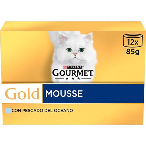 [12153600] GOURMET GOLD Mousse Pescado Oceano (12x85g)