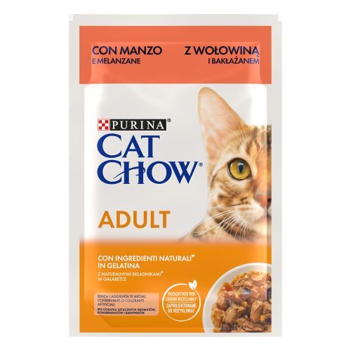 [12527751] WET CAT CHOW ADULT Buey 26x85g