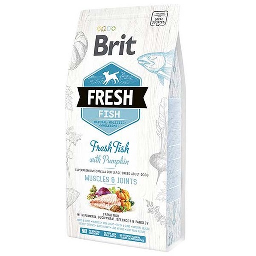 [BR0106] Brit Fresh Pescado con calabaza ADULT LARGE 2,5kg