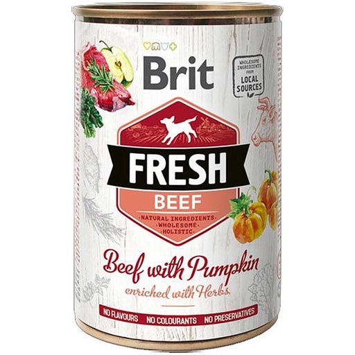 [BR0112] Wet Brit Fresh Ternera y calabaza (6x400gr)